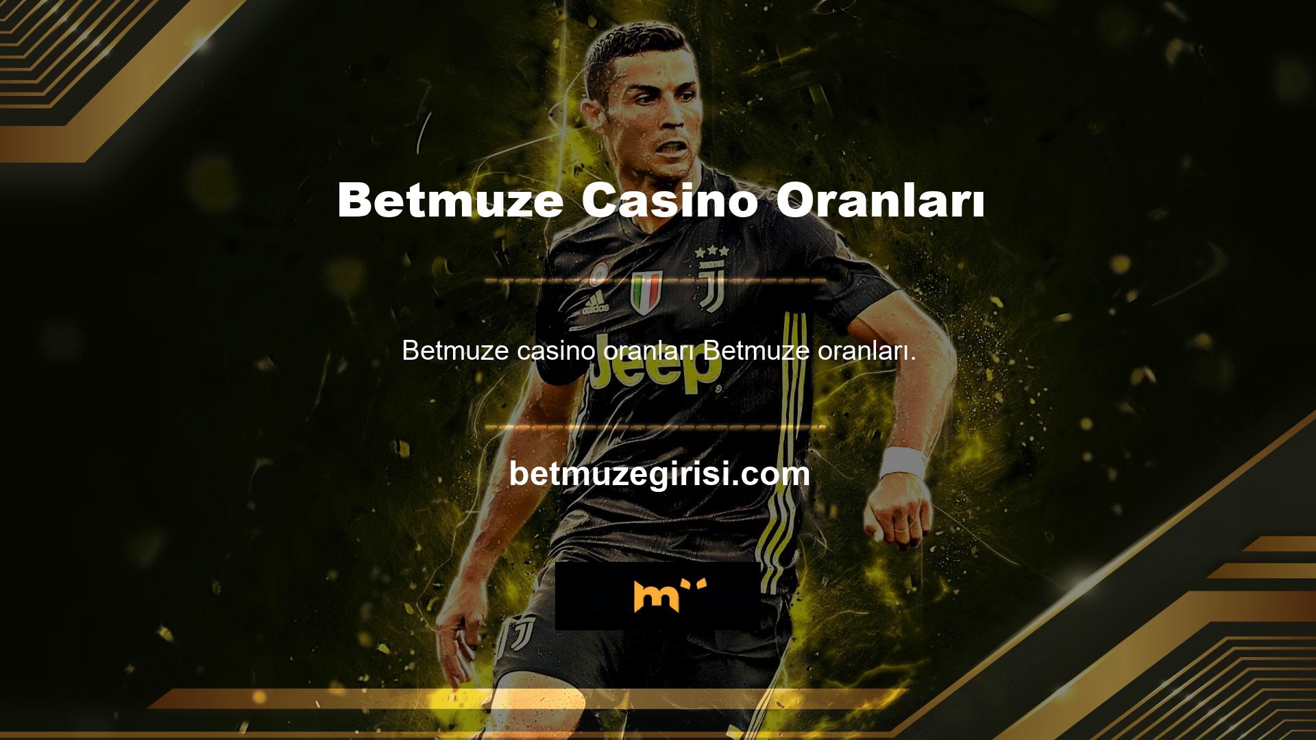 Tüm canlı casino oyunlarını farklı oranlarda sunan Betmuze Eye Betmuze oranlarını atabilirsiniz